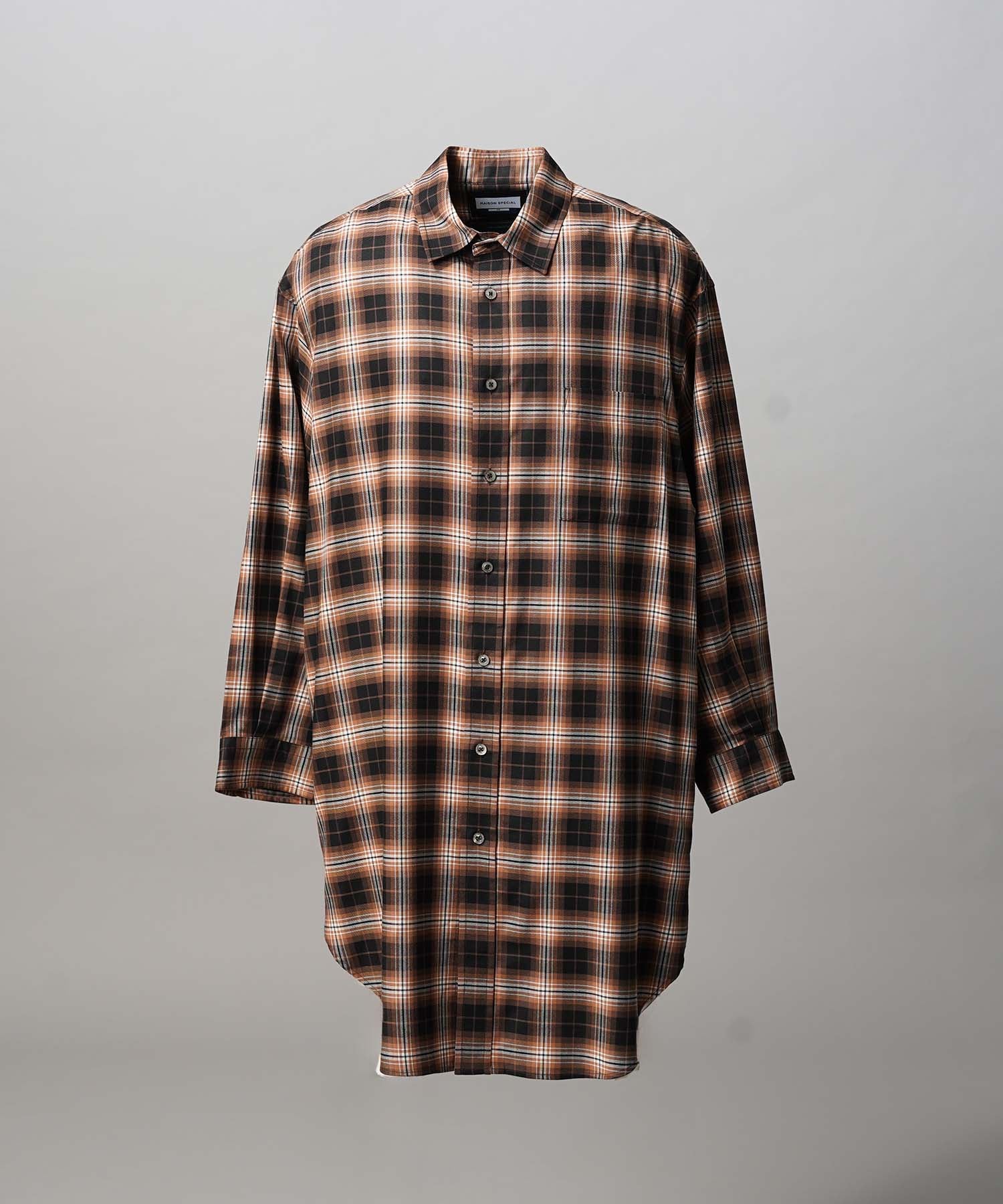 [Sales open at 12:00 on Saturday, September 13th] [Italian Dead Stock Fabric] Prime-Over Maxi Shirts Coat