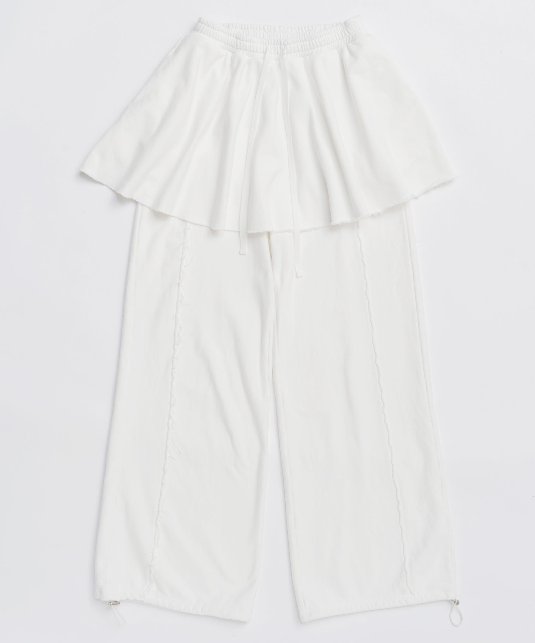 [25WINTER PRE-ORDER] Flared Skirt Layered Sweatpants