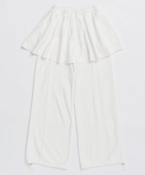 [25WINTER PRE-ORDER] Flared Skirt Layered Sweatpants