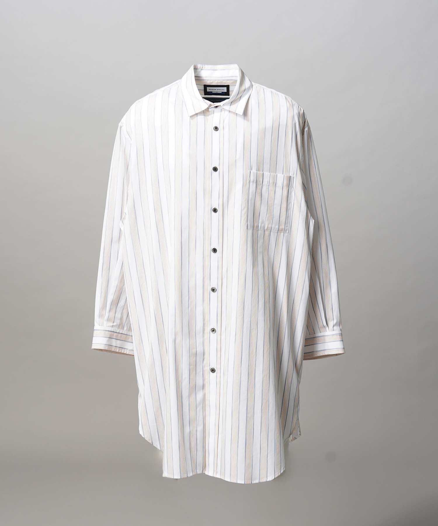 [Sales open at 12:00 on Saturday, September 13th] [Italian Dead Stock Fabric] Prime-Over Maxi Shirts Coat