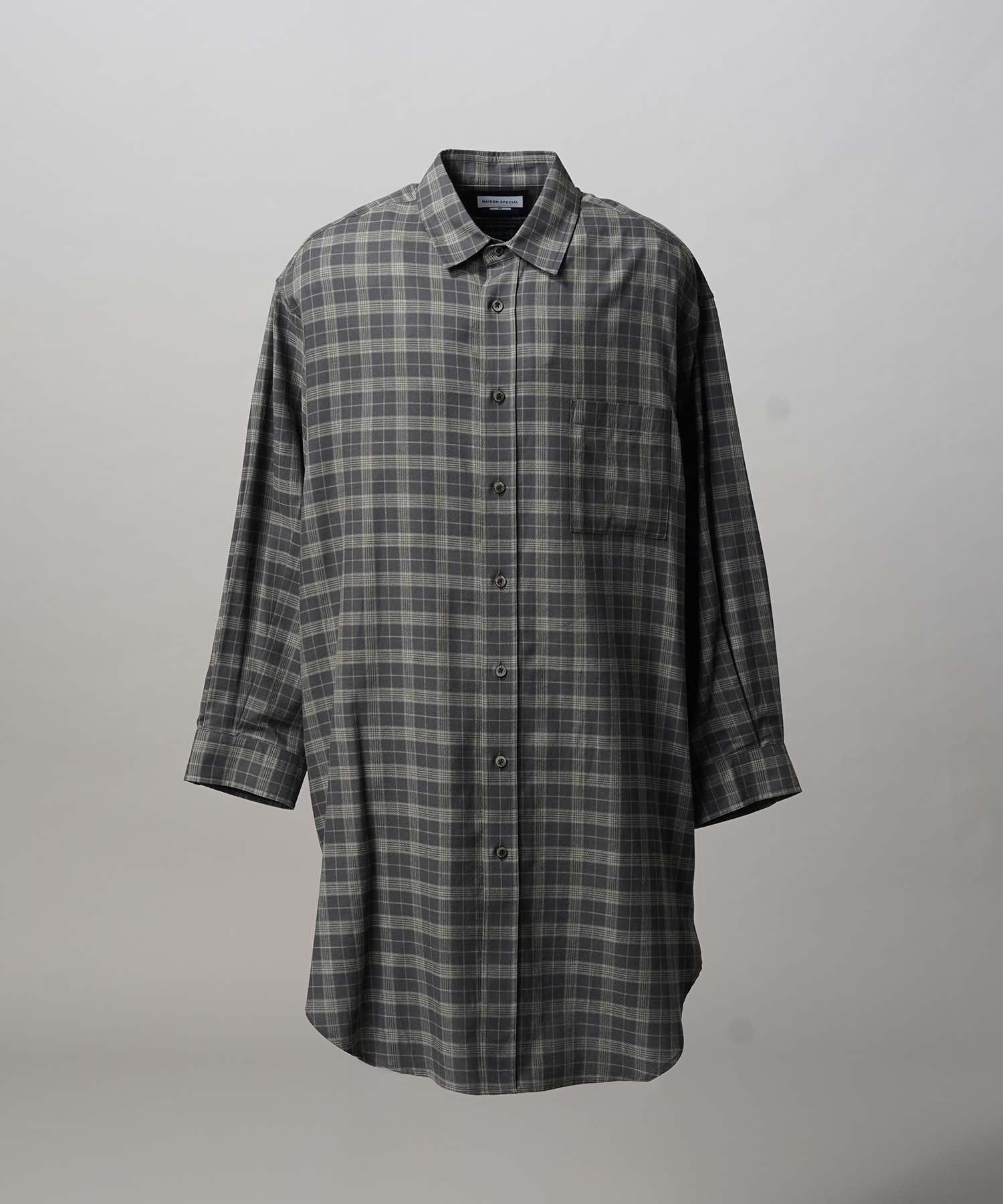 [Sales open at 12:00 on Saturday, September 13th] [Italian Dead Stock Fabric] Prime-Over Maxi Shirts Coat