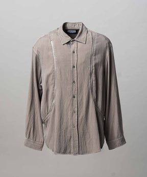[25AW PRE-ORDER] Prime-Over Curved Zip Regular Collar Shirt