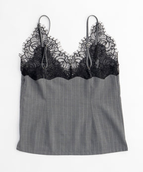 Pinstripe Lace Camisole