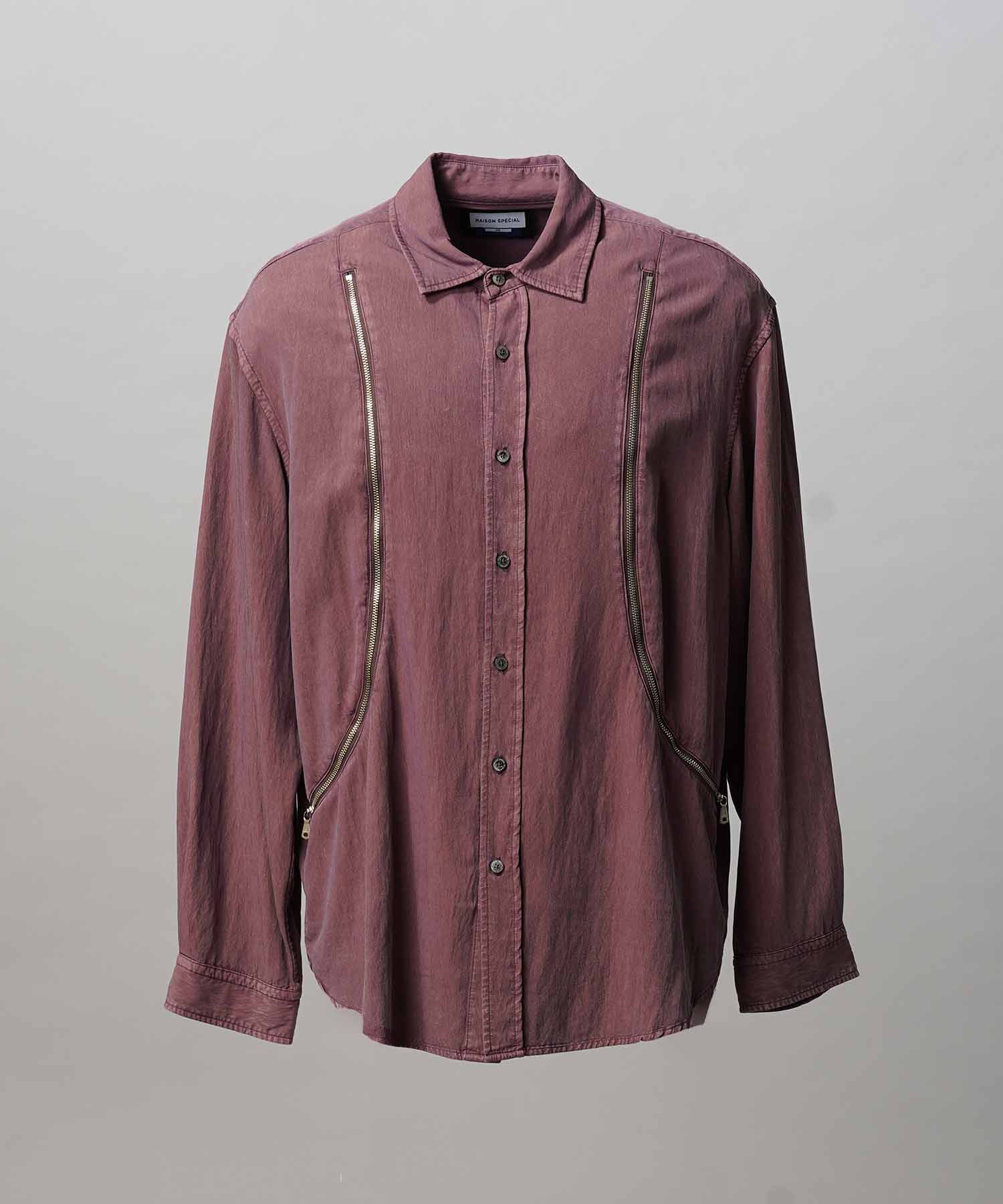 [25AW PRE-ORDER] Prime-Over Curved Zip Regular Collar Shirt