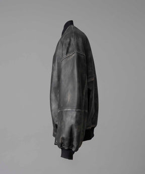 【24AW PRE-ORDER】Sheep Leather Prime-Over Stadium Jacket