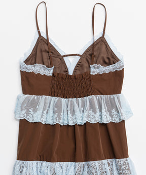 [2026夏季预购] 蕾丝分层吊带连衣裙