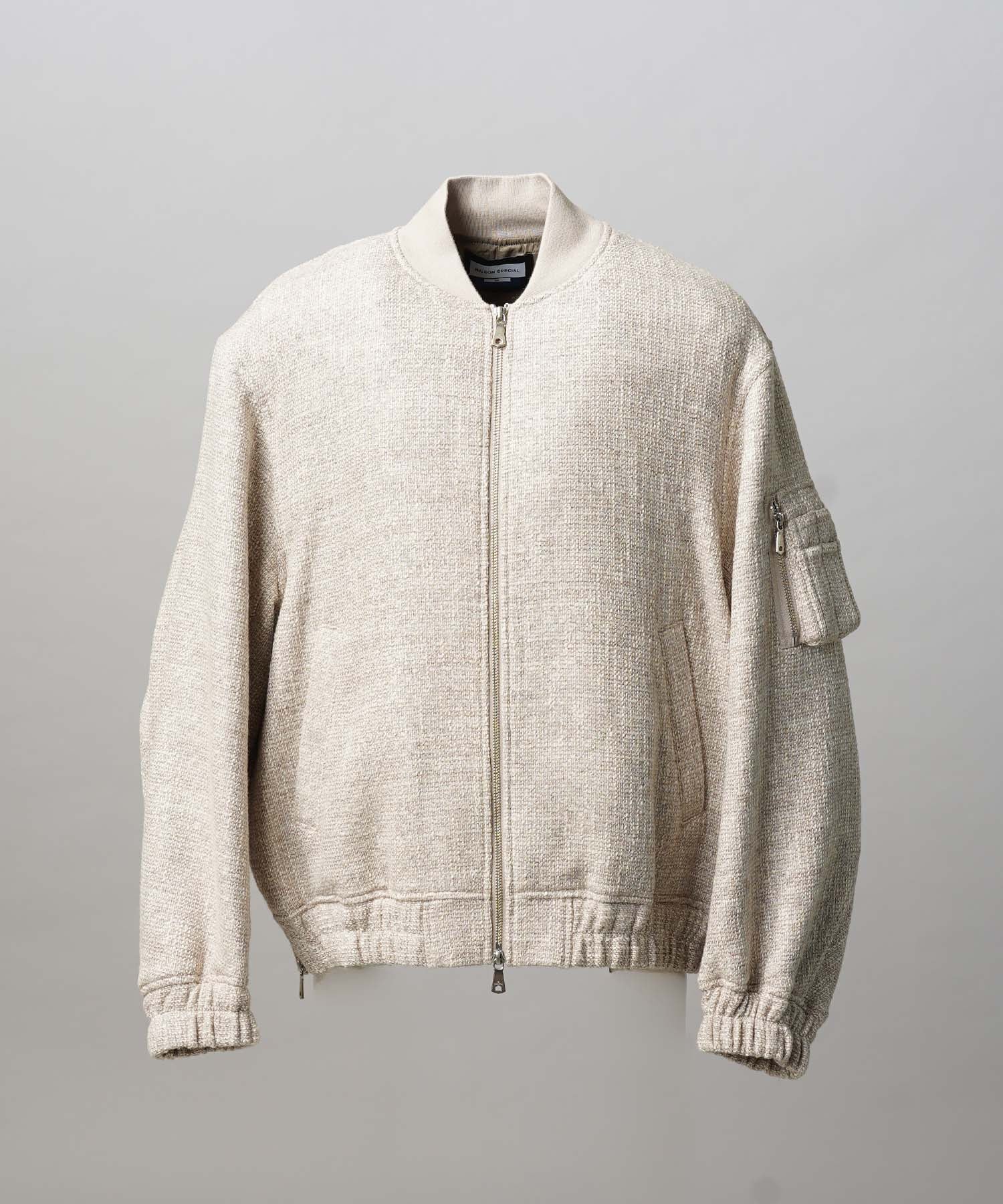 [Sale starts at 12:00 pm on Saturday, September 13th] [Italian Dead Stock Fabric] Prime-Over MA-1 Bomber Jacket