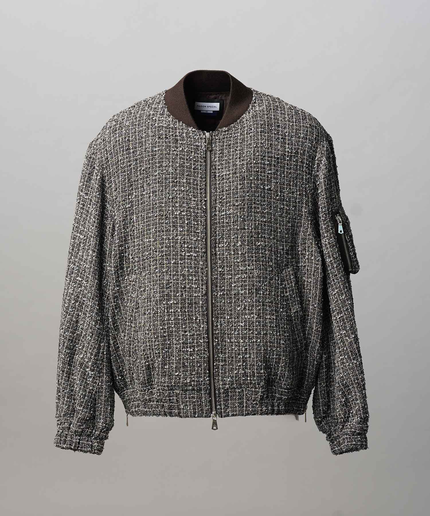 [Sale starts at 12:00 pm on Saturday, September 13th] [Italian Dead Stock Fabric] Prime-Over MA-1 Bomber Jacket