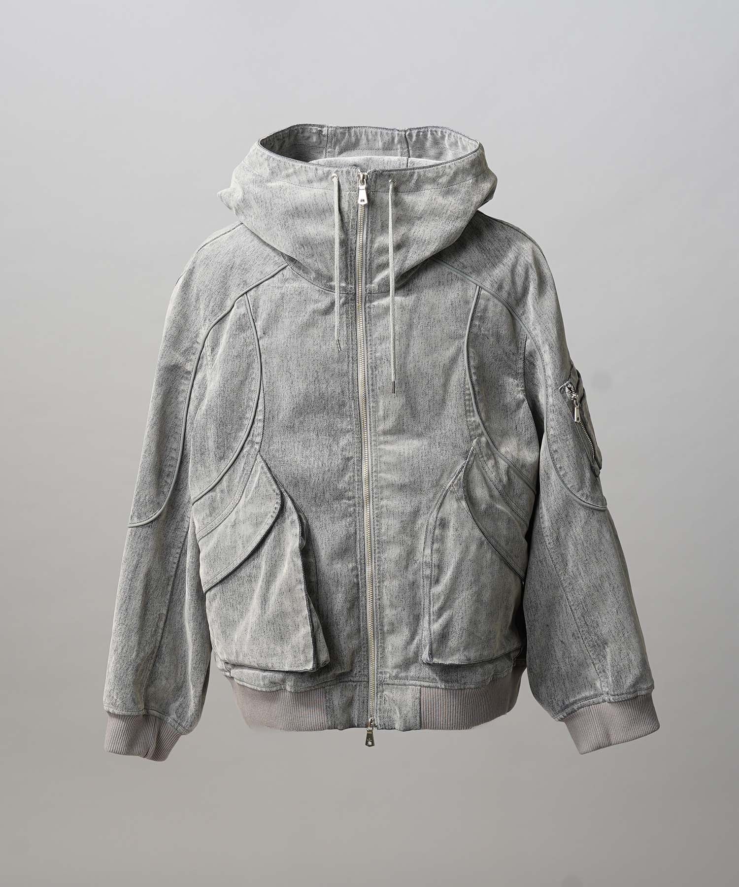 Different Material Docking Prime-Over Military Blouson