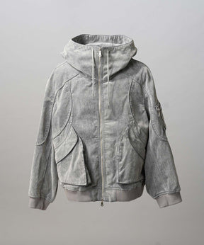 Different Material Docking Prime-Over Military Blouson