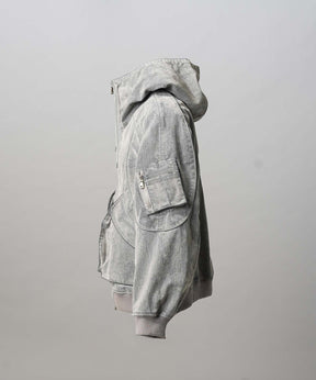 Different Material Docking Prime-Over Military Blouson