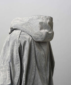 Different Material Docking Prime-Over Military Blouson