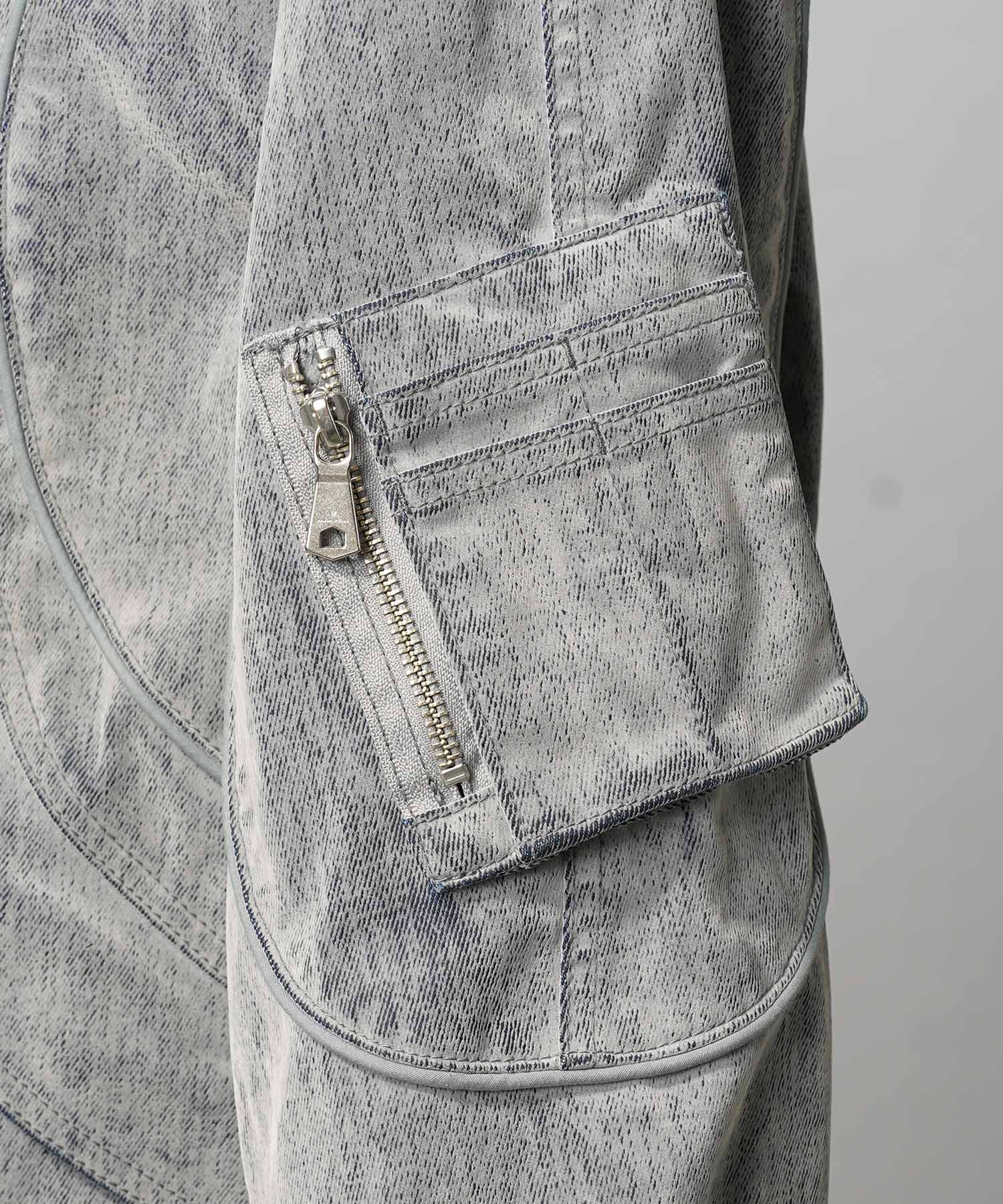 Different Material Docking Prime-Over Military Blouson