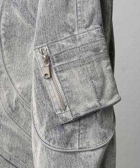 Different Material Docking Prime-Over Military Blouson