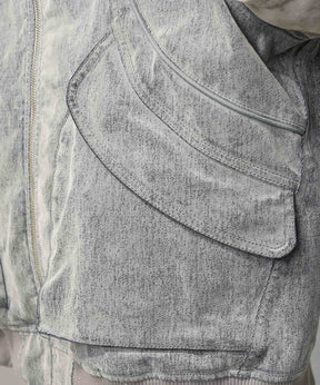 Different Material Docking Prime-Over Military Blouson