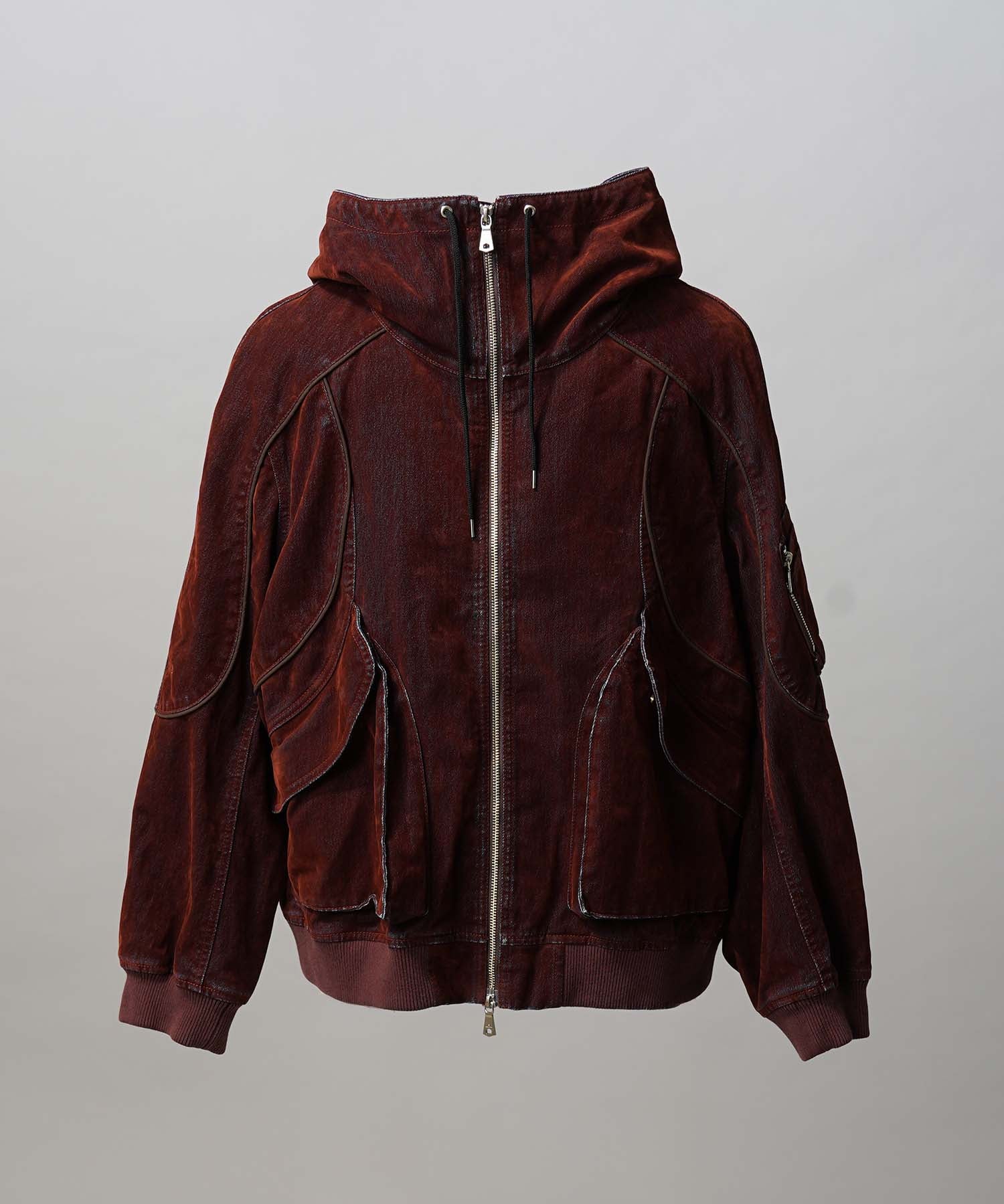 Different Material Docking Prime-Over Military Blouson