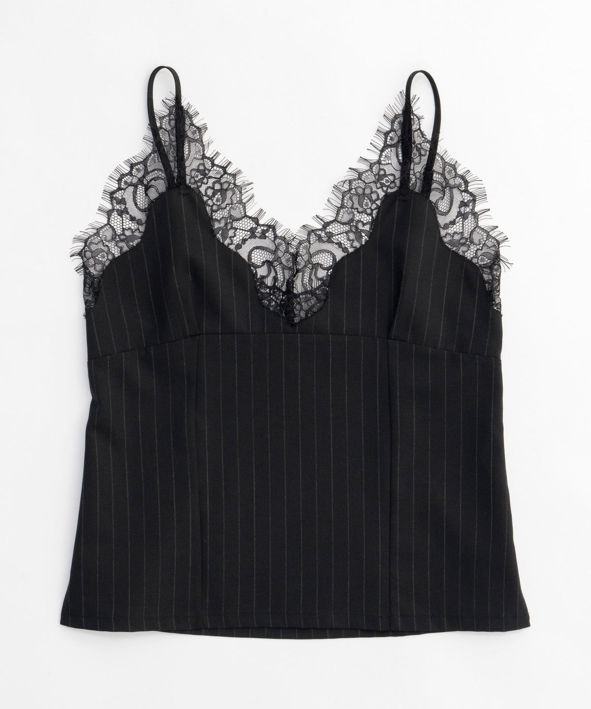 【24SUMMER PRE-ORDER】Pinstripe Lace Camisole