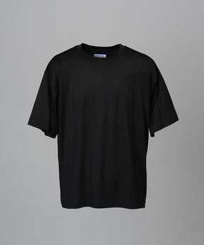 Wool Yarn Prime-Over Short Sleeve Crew Neck T-Shirt