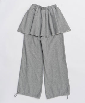 [25WINTER PRE-ORDER] Flared Skirt Layered Sweatpants