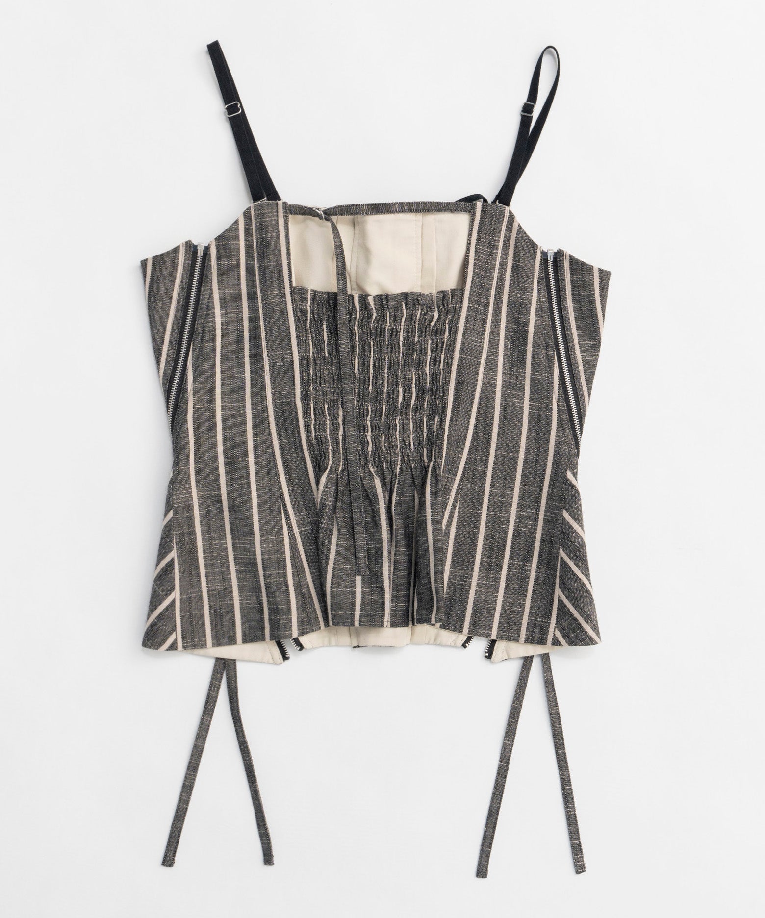 【25SPRING PRE-ORDER】Stripe Lace Up Bustier