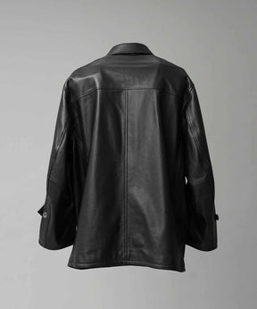 [25AW 사전 주문] 양 가죽 차 코트