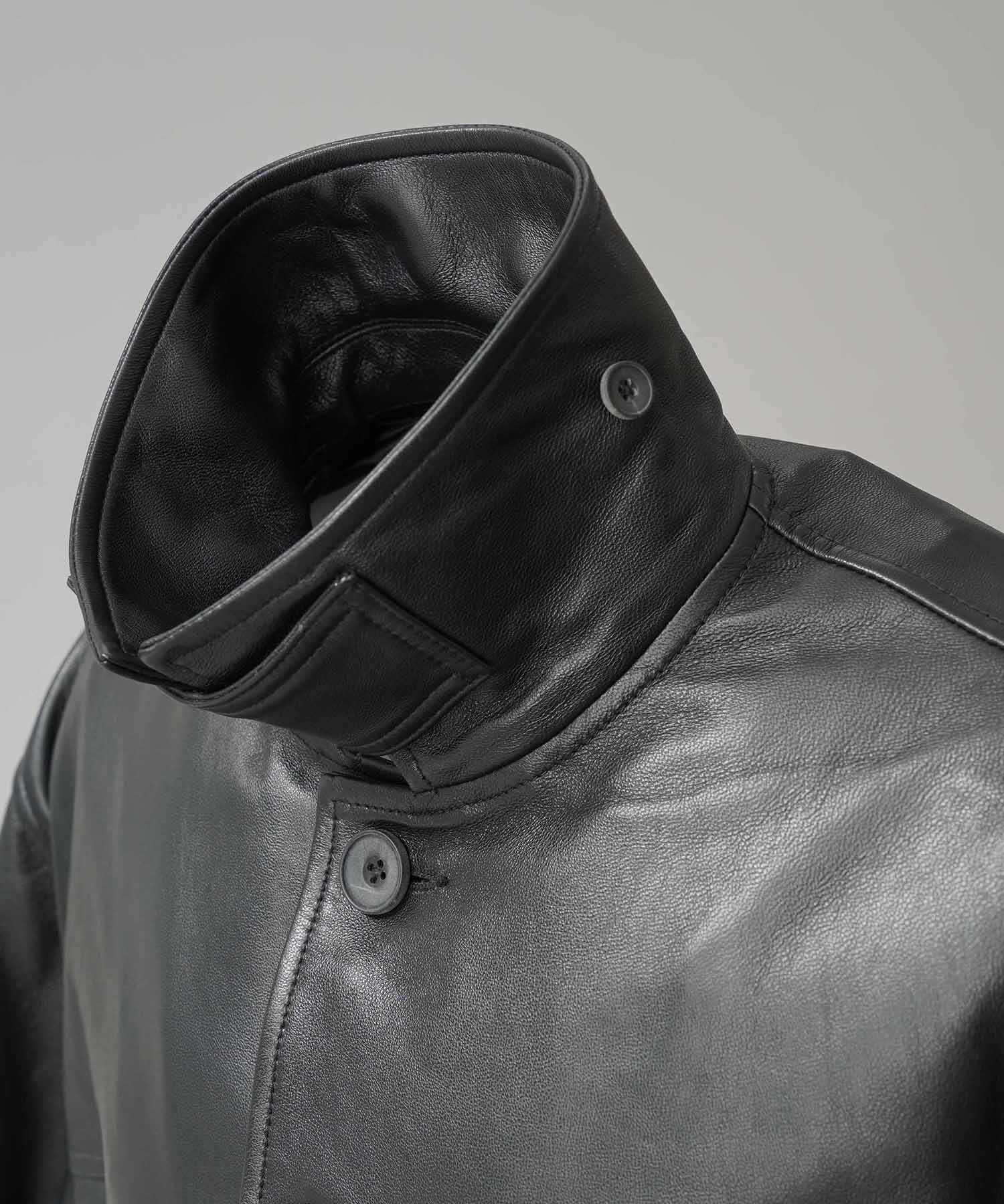 [25AW 사전 주문] 양 가죽 차 코트