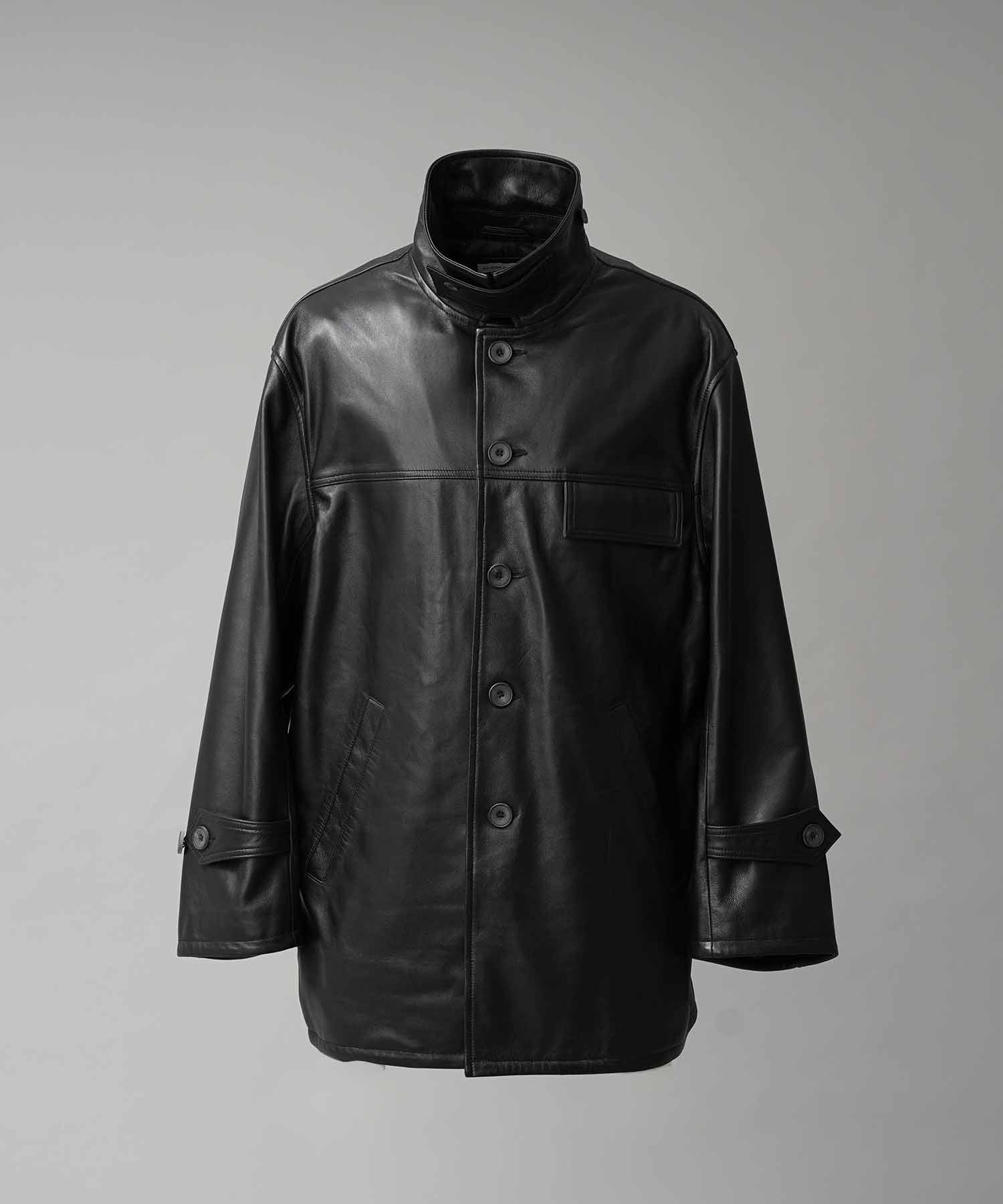 [25AW 사전 주문] 양 가죽 차 코트