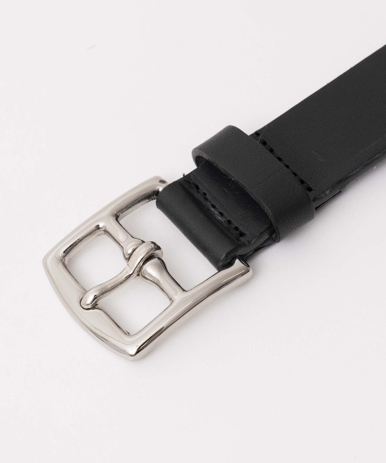 25mm Width Plain Leather Long Belt