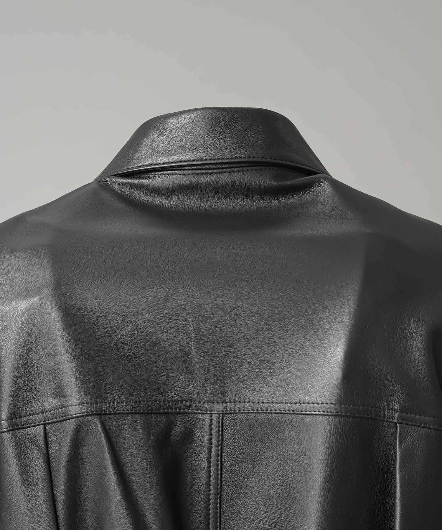 [25AW 사전 주문] 양 가죽 트럭 운전사 재킷