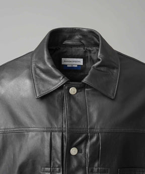 [25AW 사전 주문] 양 가죽 트럭 운전사 재킷