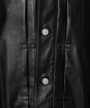 [25AW 사전 주문] 양 가죽 트럭 운전사 재킷