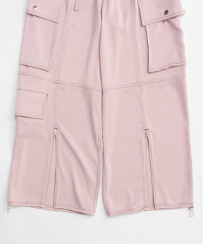 【25SPRING PRE-ORDER】Zip Design Satin Cargo Pants