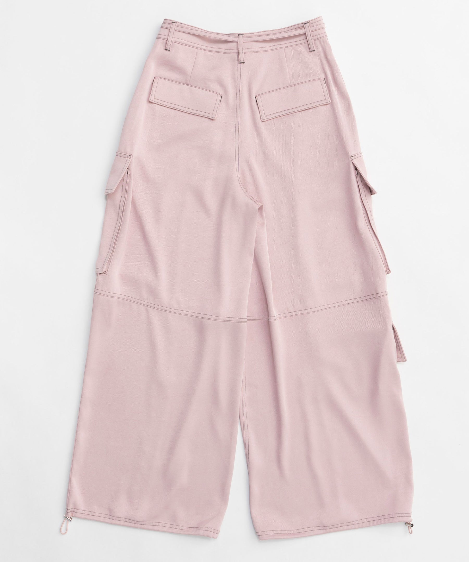 【25SPRING PRE-ORDER】Zip Design Satin Cargo Pants