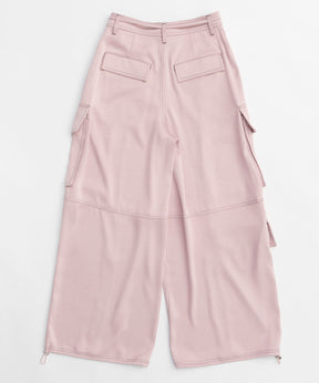 【25SPRING PRE-ORDER】Zip Design Satin Cargo Pants