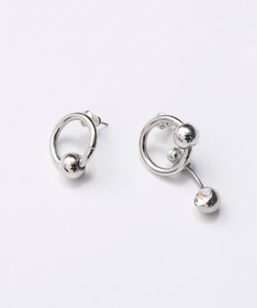 Asymmetry Circle Earrings