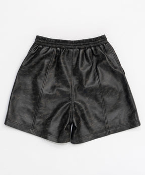 [24Autumn PRE-ORDER] Vintage Vegan Leather Shorts