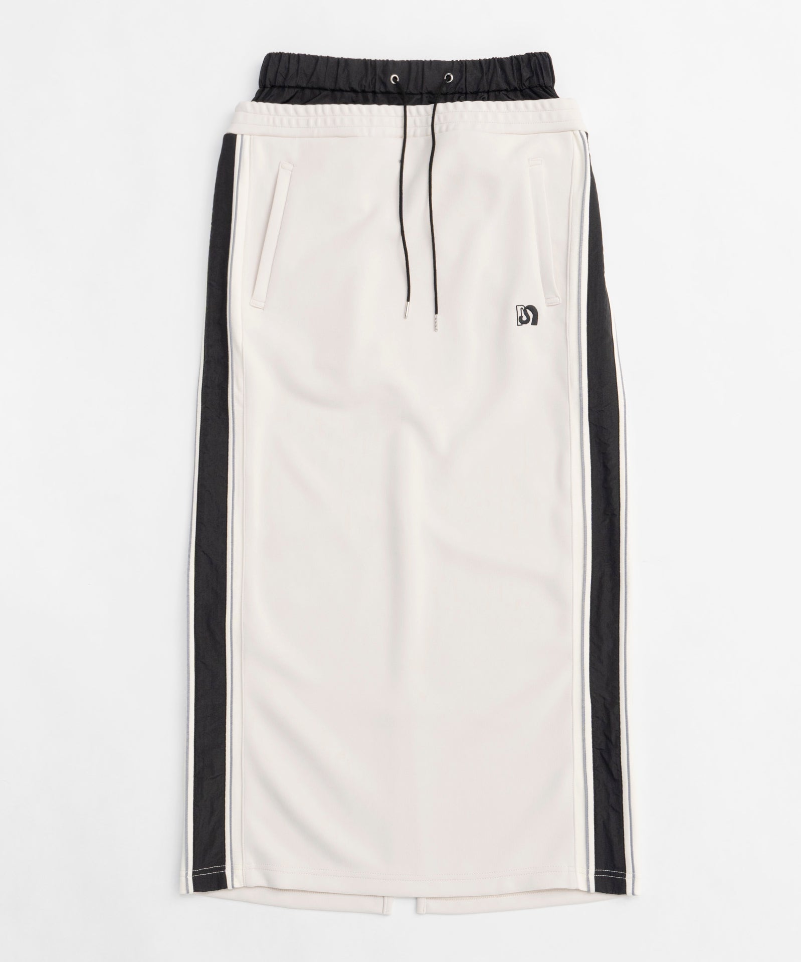 【25SPRING PRE-ORDER】Double Waist Side Line Jersey Skirt