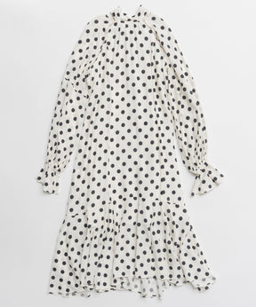 【26SPRING PRE-ORDER】2WAY Sleeve Dot One-Piece