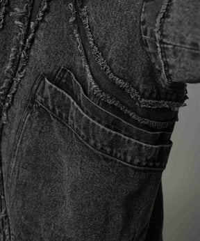 Prime-Over Denim Switching Blouson