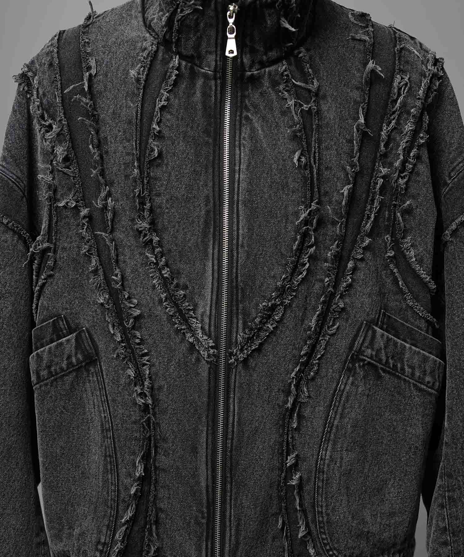 Prime-Over Denim Switching Blouson