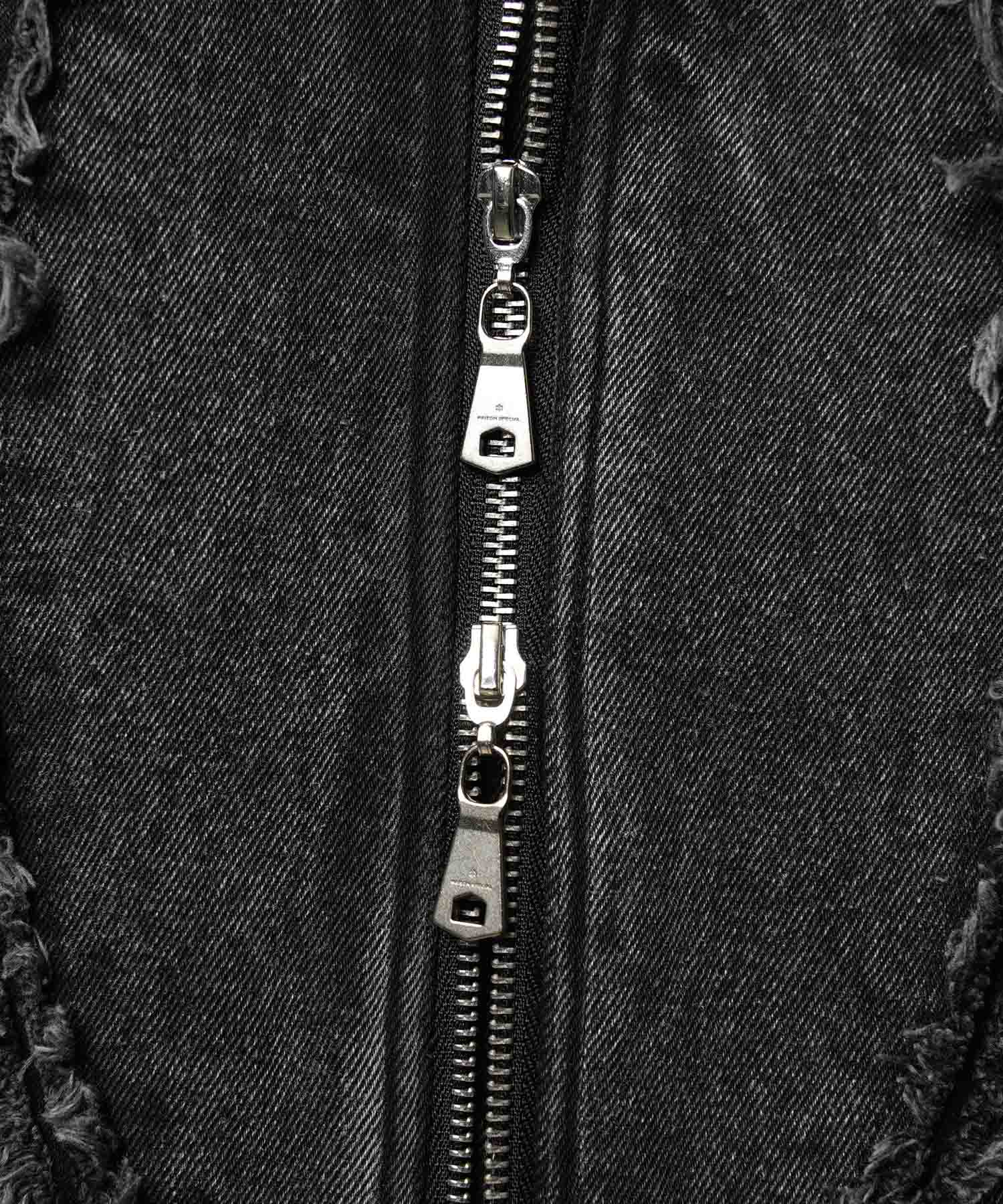 Prime-Over Denim Switching Blouson