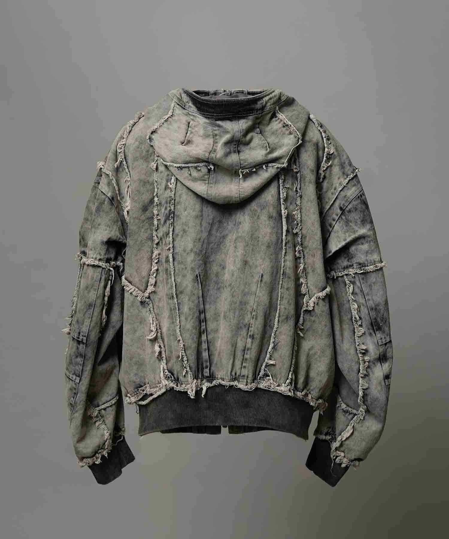 Different Material Docking Prime-Over Military Blouson