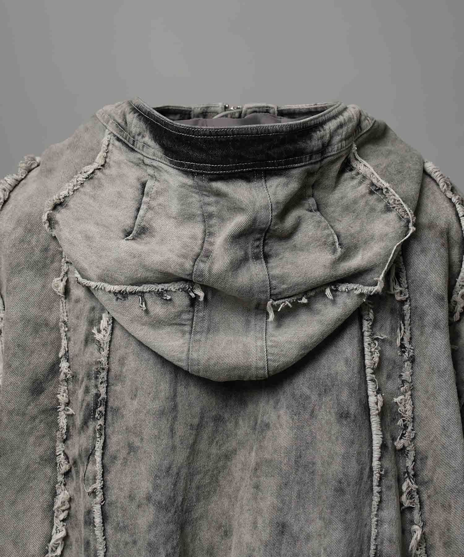 Different Material Docking Prime-Over Military Blouson