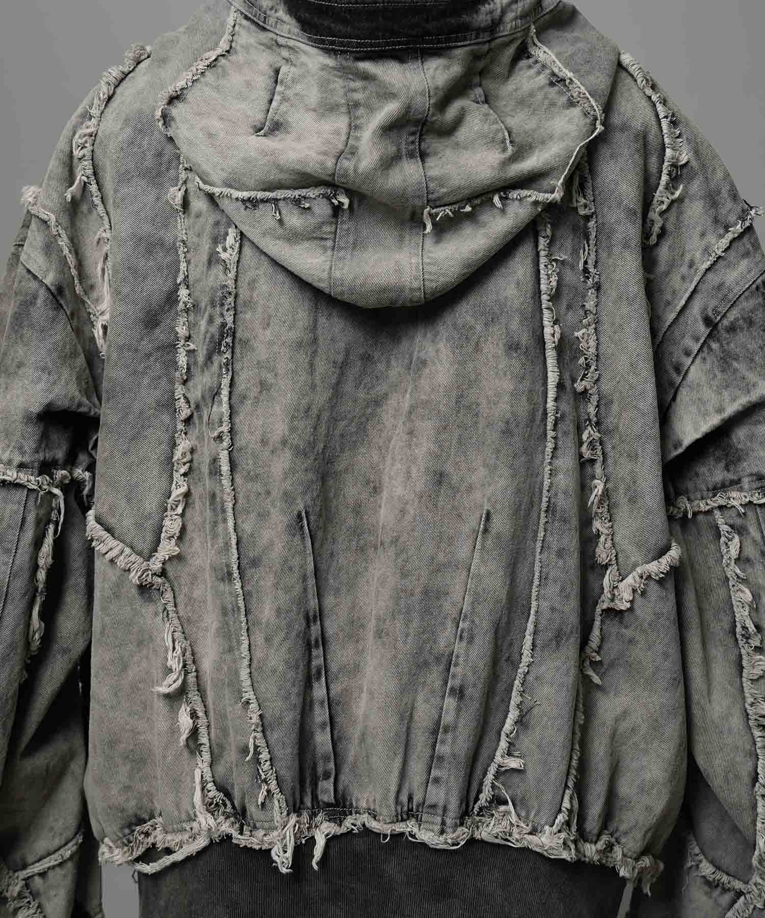 Different Material Docking Prime-Over Military Blouson