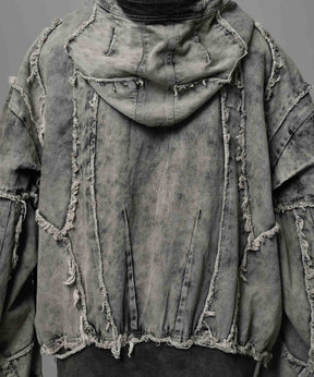 Different Material Docking Prime-Over Military Blouson