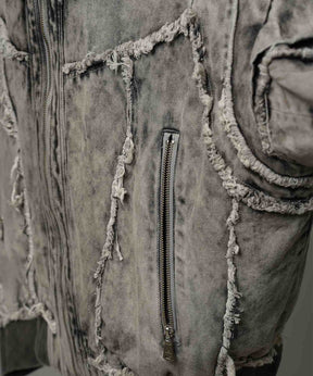 Different Material Docking Prime-Over Military Blouson