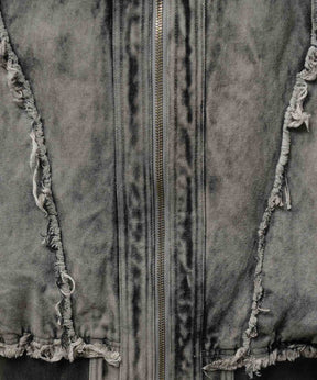 Different Material Docking Prime-Over Military Blouson