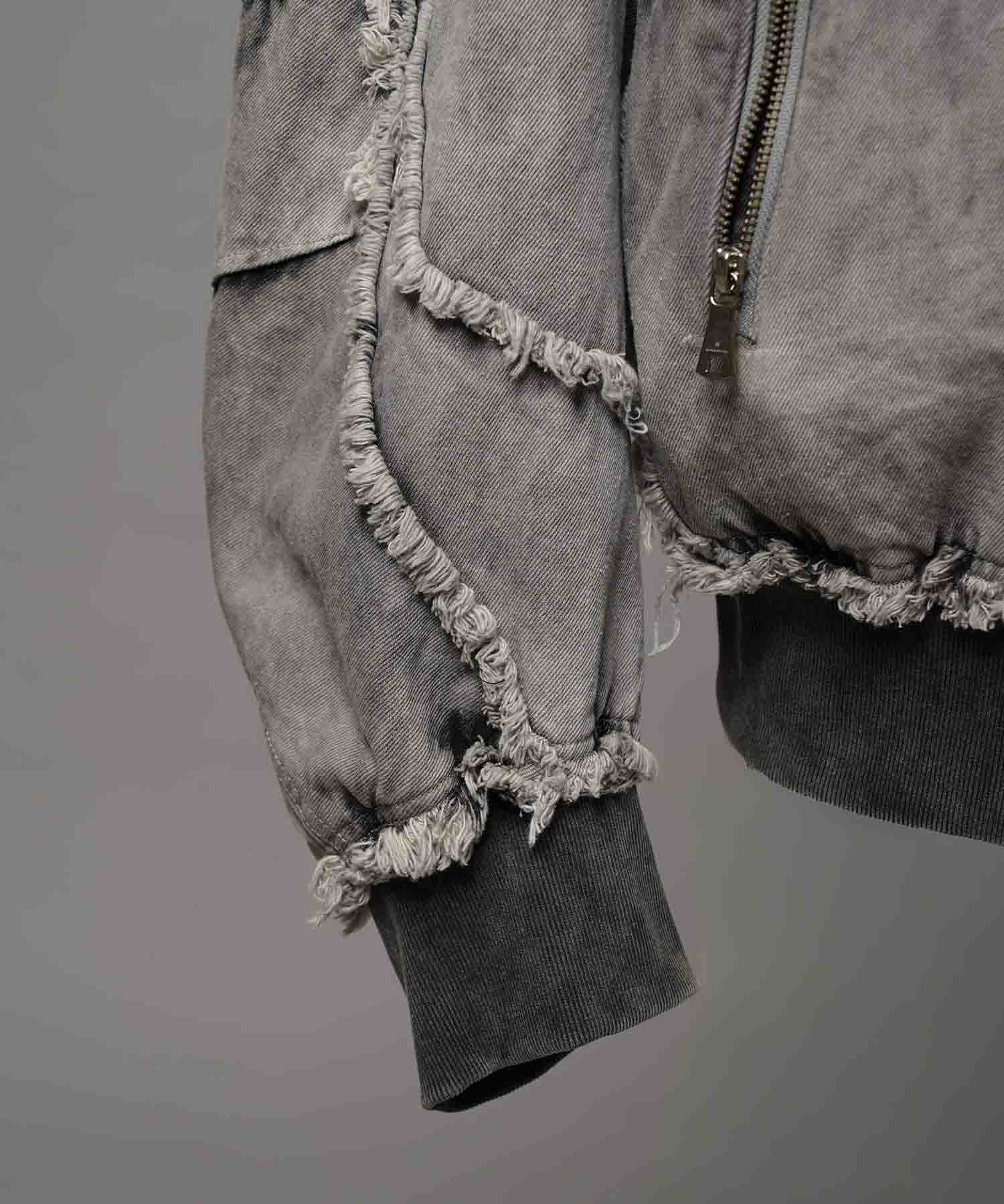 Different Material Docking Prime-Over Military Blouson