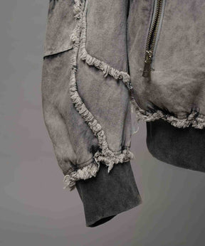 Different Material Docking Prime-Over Military Blouson