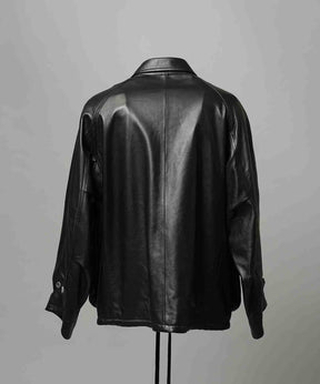 [25AW预购]绵羊皮革前纽扣单纽